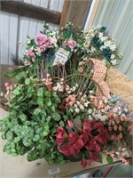 baskets/wreaths artificial flowers