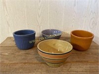 McCoy Yellowware bowl & other pottery