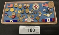 Red Cross & Army Pins.