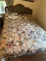 DOUBLE SIZE BED W/ BLANKETS, PILLOWS