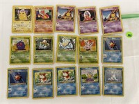 LOT OF 15 VINTAGE POKEMON CARDS