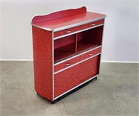 Atomic Formica Chrome Cabinet Sideboard