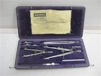 Vintage Dietzgen Drafting Set In 10"x 5" Case