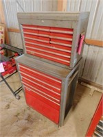 Vintage grey Craftsman tool box 17 drawer 1 door