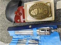 Tool kit flashlight - Miller Grain belt buckle -