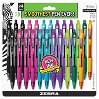 SR1834  Zebra Z-Grip Ballpoint Pen, 1.0mm, 24-Pack