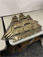 Large decorative ship to hang on your wall,