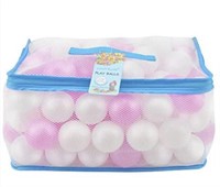 Lightaling 100pcs White & Pink Ocean Balls & Pit