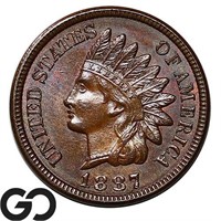 1887 Indian Head Cent, Gem BU++ ** Super Nice!