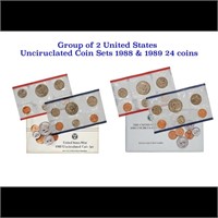 1988 & 1989 United States Mint Set in Original Gov