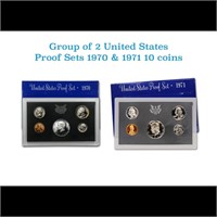 1970 & 1971 United Stated Mint Proof Set In Origin
