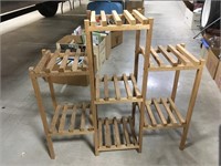 28x25x9 Inch Wood Plant Stand