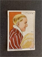 TENNIS: Scarce German BERGMANN Tobacco Card (1932)