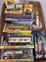 6 Boxed Matchbox King Size Vehicles, Plus