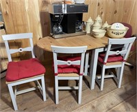 5 piece dinette set with dropleaf table