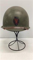 WWII Helmet 34 Infantry Division Symbol liner