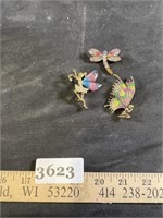 Brooches - Dragonfly & Fairies