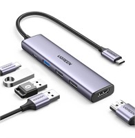 ($39) UGREEN Revodok USB C Hub, 5-in-1 USB