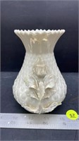 Belleek Thistle Vase (5.5"H). (M100)