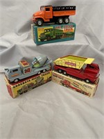 3 Boxed Japanese Tin Trucks