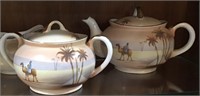 HAND PAINTED JAPAN FINE CHINA SET CAMELS