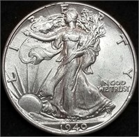 1940-P Walking Liberty Silver Half Dollar BU