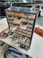 Organizer with bolts and hardware