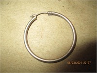 Sterling Single Hoop Earring ( 1.38g) w/