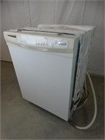 GE White Built in Single Electric Dishwasher