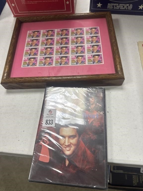 Elvis stamps and dvd
