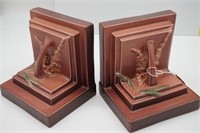 Roseville Foxglove Book Ends 10