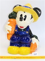Disney Farmer Mickey Mouse cookie jar by Treasure