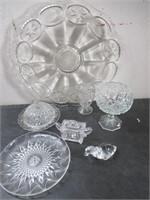 VIntage Glass Serving Pieces