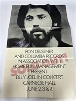 Autograph COA Billy Joel Poster