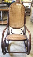 Cane Bentwood Rocking Chair