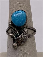 STERLING SILVER & STONE RING