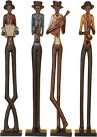 Long Legged Jazz Band Sculpture, Set of 4
