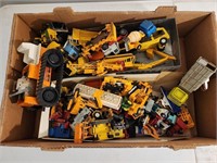 Box of Misc Vintage Metal Toys