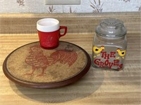 Rooster Lazy Susan/mug