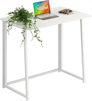 $80  4NM 31.5 Small Folding Desk - White