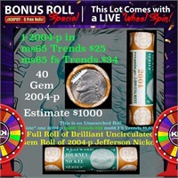 1-5 FREE BU Nickel rolls with win of this 2004-p P