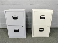 2x The Bid Metal Filing Cabinets - Two Drawer