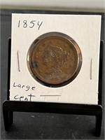 1854 Large Cent