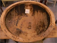 Large Hand Turned Wood Bowl (27")