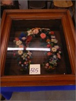 1930's Framed Floral Wreath