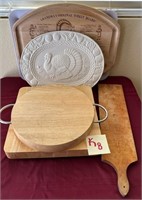 Z - LOT OF CUTTING/CHARCUTERIE BOARDS & PLATTER