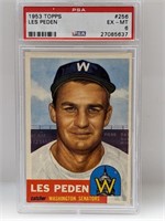 1953 Topps PSA 6 #256 (HN) Les Peden Senators