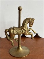 Brass Carousel Horse 5”