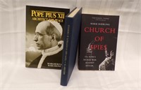 (3) BOOKS:  POPE PIUS XII; CHURCH OF SPIES;.....
