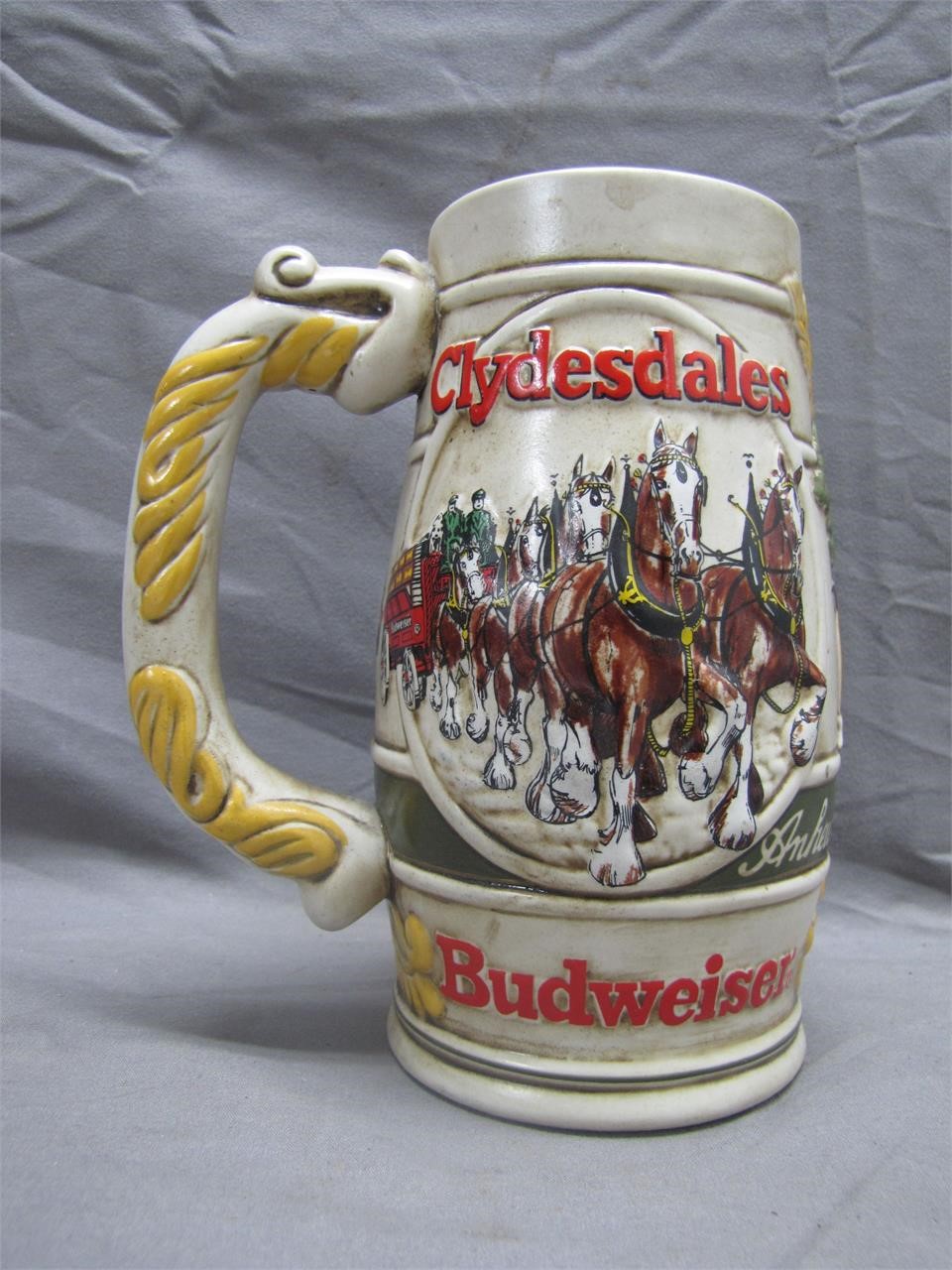 Vintage Budweiser Clydesdale Beer Stein